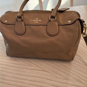 Coach Tan Leather Satchel